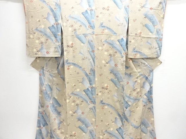 JAPANESE KIMONO / KOMON / CHIRIMEN / NOSHI & FLOWER